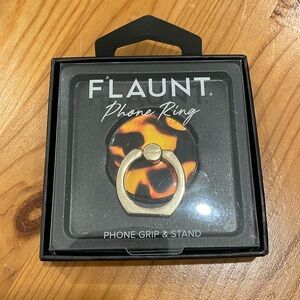 Flaunt phone ring / stand in tortoise shell